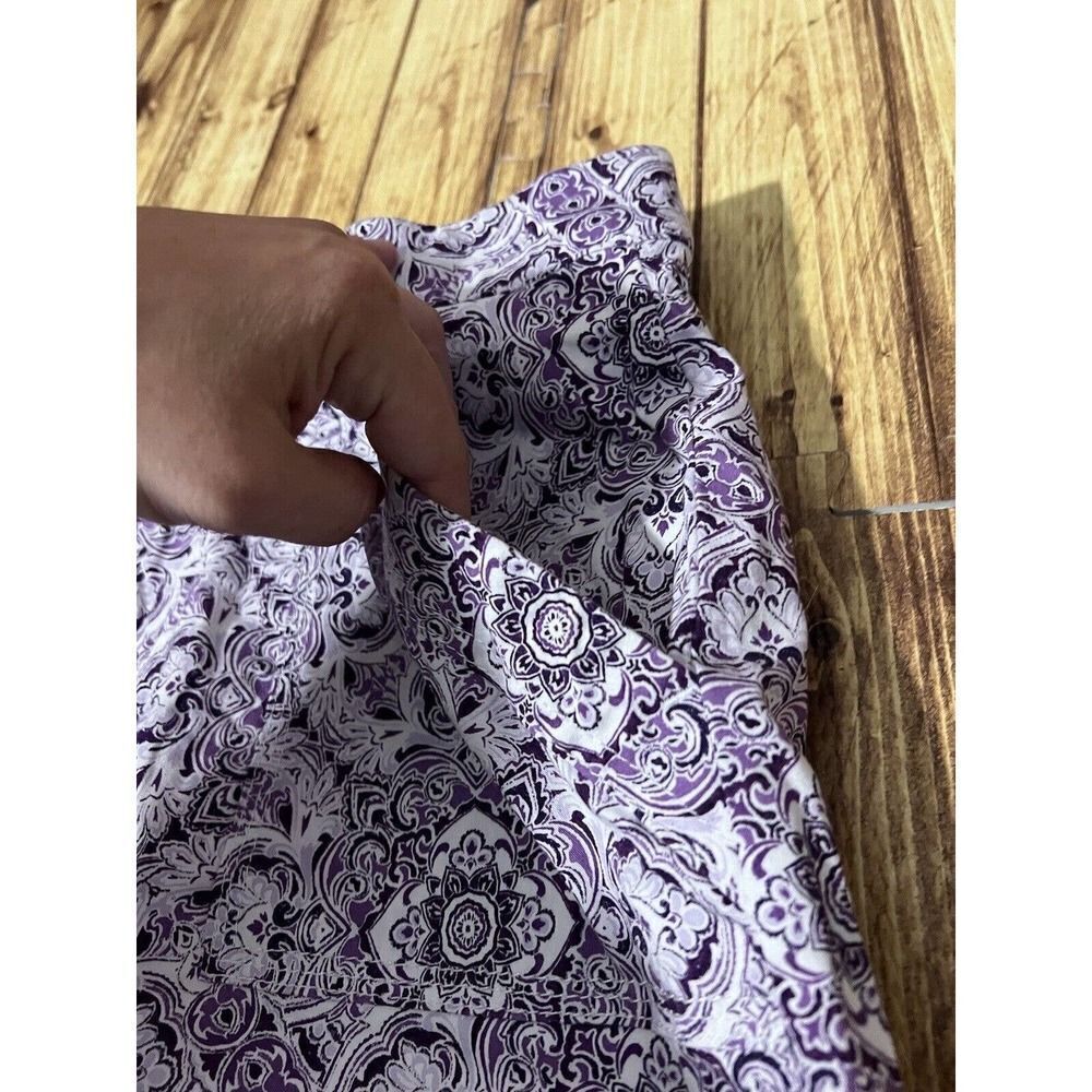 Croft & Barrow Effortless Stretch Skort Sz 6 Purple Floral - Picture 3 of 12